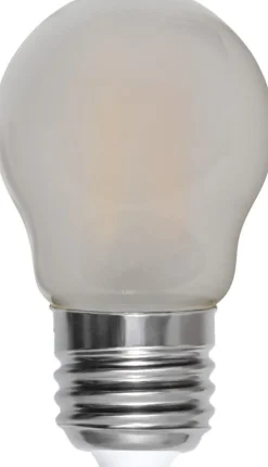 LED-lamppu Star Trading Frosted Filament 339-07, Ø45x78, E27, G45, 4.5W, 2700K, 470lm, 2kpl