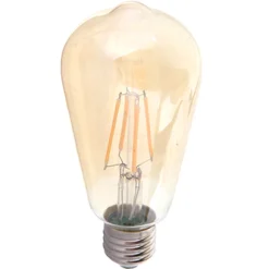 LED-lamppu ST64 V-TAC VT-1964 4W 230V 2200K 350lm IP20 Ø 58mm amber kupu
