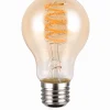 LED-lamppu Trio E27, filament vakiokupu 7W, 400lm 1800K, ruskea, switch dimmer