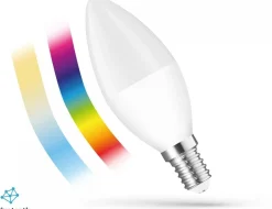 LED-älylamppu Spectrum E14 kynttilä 4.9W 230V RGBW+CCT+DIM 3000-6000K