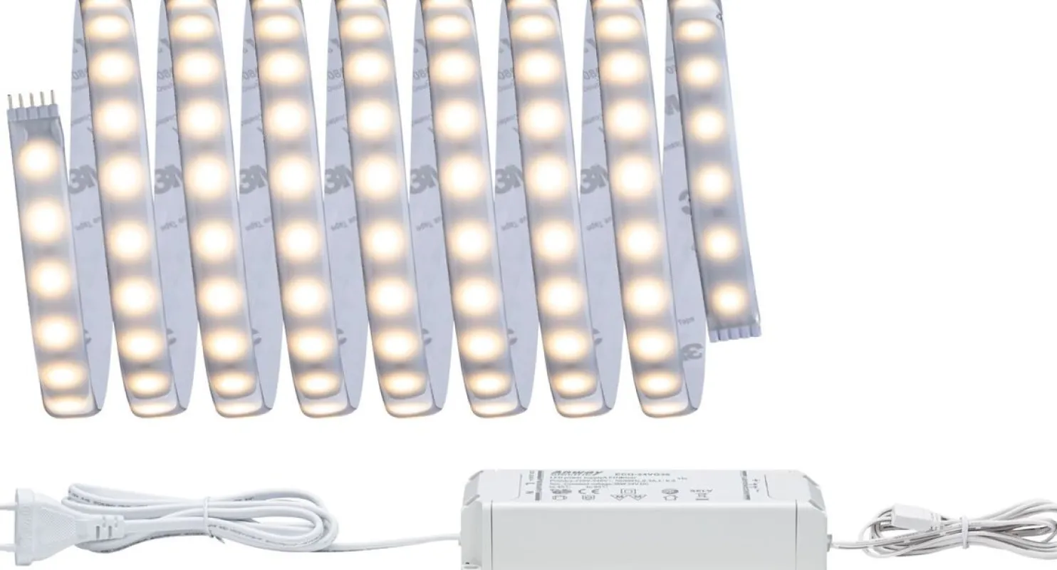 LED-Nauhasetti muuntajalla Paulmann Max 500 Basic Set 3m 2700K muovi