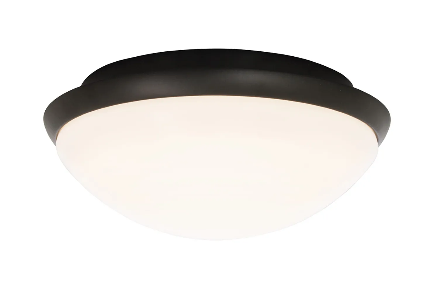 LED-plafondi Aneta Lighting Siracusa IP44 valkoinen/musta