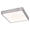 LED-plafondi Globo Vitos 22x22cm 28W himmennettävä mattanikkeli