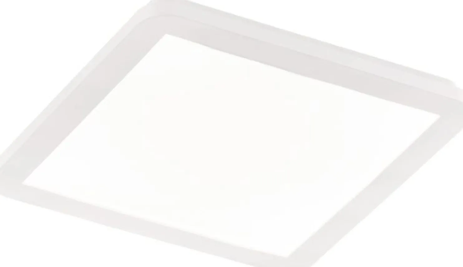 LED-plafondi Trio Camillus 30x30 cm valkoinen IP44