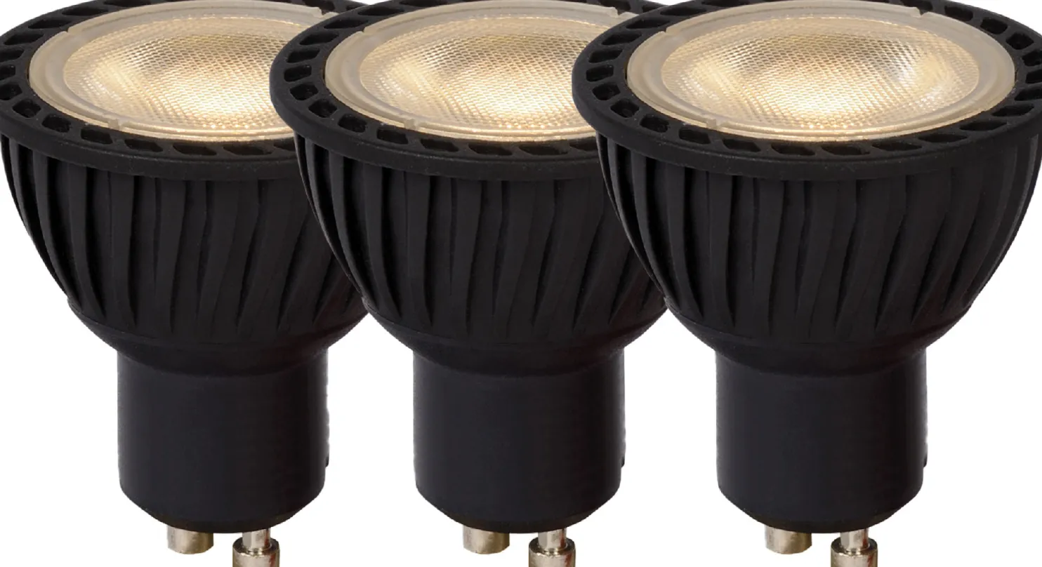 LED-polttimo Lucide MR16, Ø5cm, IP20, 5W, 3 kpl