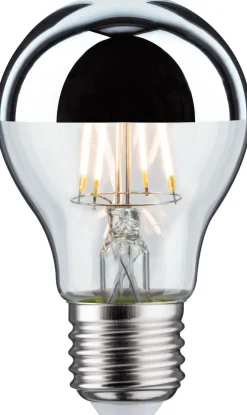 LED-pääpeililamppu Paulmann Modern Classic Edition Pear, E27, 600lm, 6.5W, 2700K, hopea