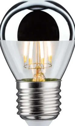 LED-pääpeililamppu Paulmann Modern Classic Edition Drop, E27, 360lm, 4.8W, 2700K, himmennettävä, hopea