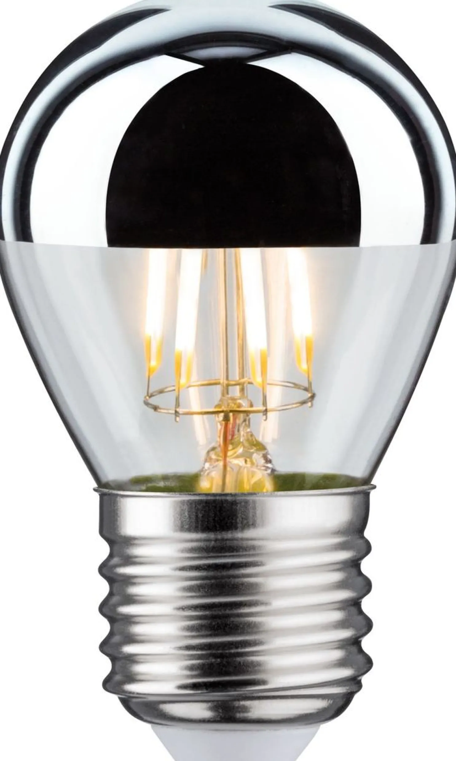 LED-pääpeililamppu Paulmann Modern Classic Edition Drop, E27, 360lm, 4.8W, 2700K, himmennettävä, hopea