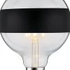 LED-rengaspeililamppu Paulmann Modern Classic Edition Globe, E27, 640lm, 6.5W, 2700K, himmennettävä, mattamusta