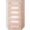 LED-saunavalaisin Airam Saunaled 180TRL 8W/827 312x182x66 mm himmennettävä IP65 tervaleppä