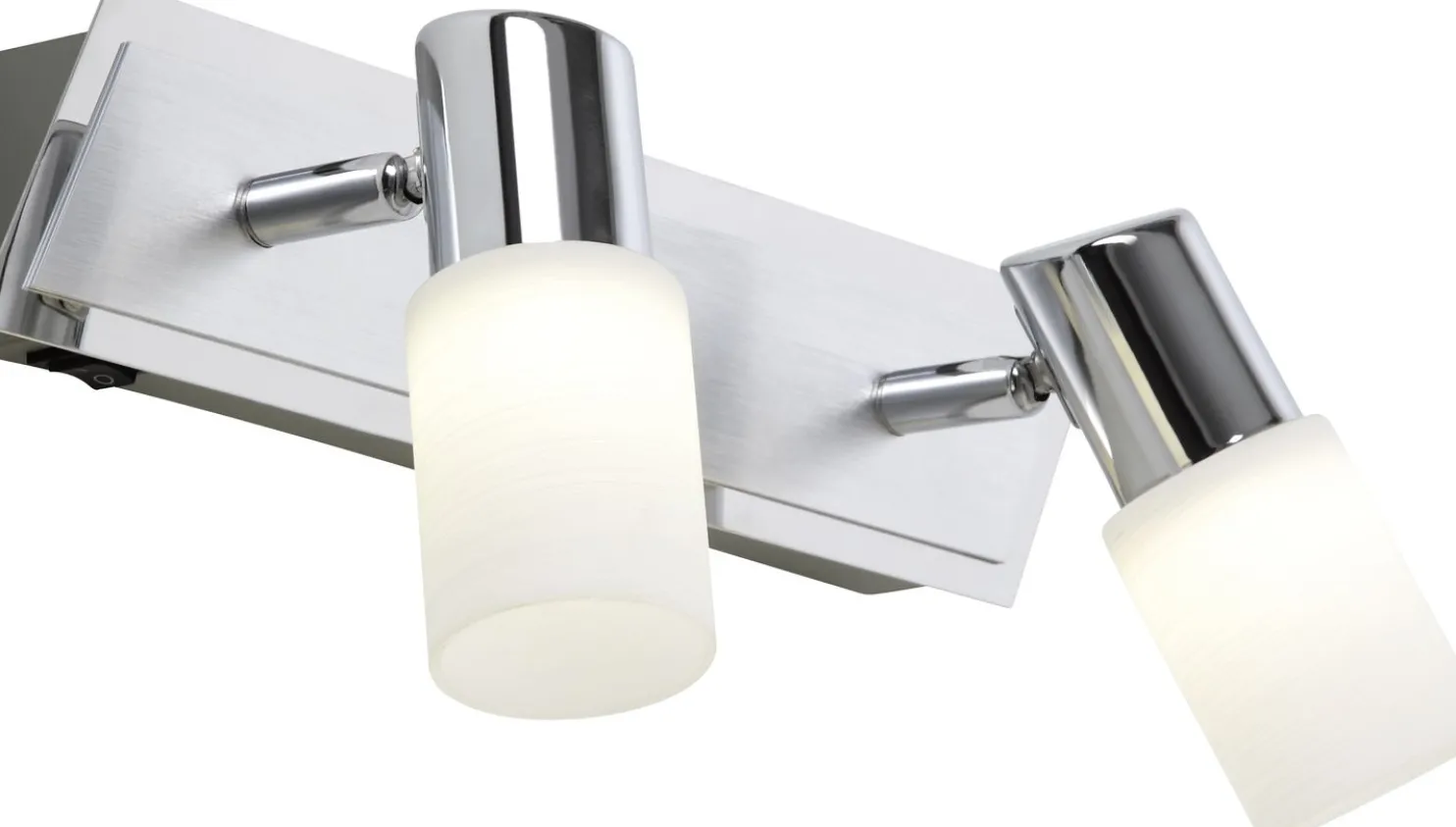 LED-seinäspotti Trio Clapton 360x70x185 mm 2-osainen harjattu alumiini
