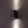 LED-seinävalaisin FTLIGHT Style Square 2x3W IP54 4000K grafiitinharmaa