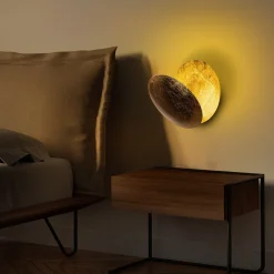 LED-seinävalaisin Linento Lighting Yosma, Ø25cm, IP20, 3000K