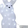 LED-valokoriste Star Trading Crystalo kaniini 29cm
