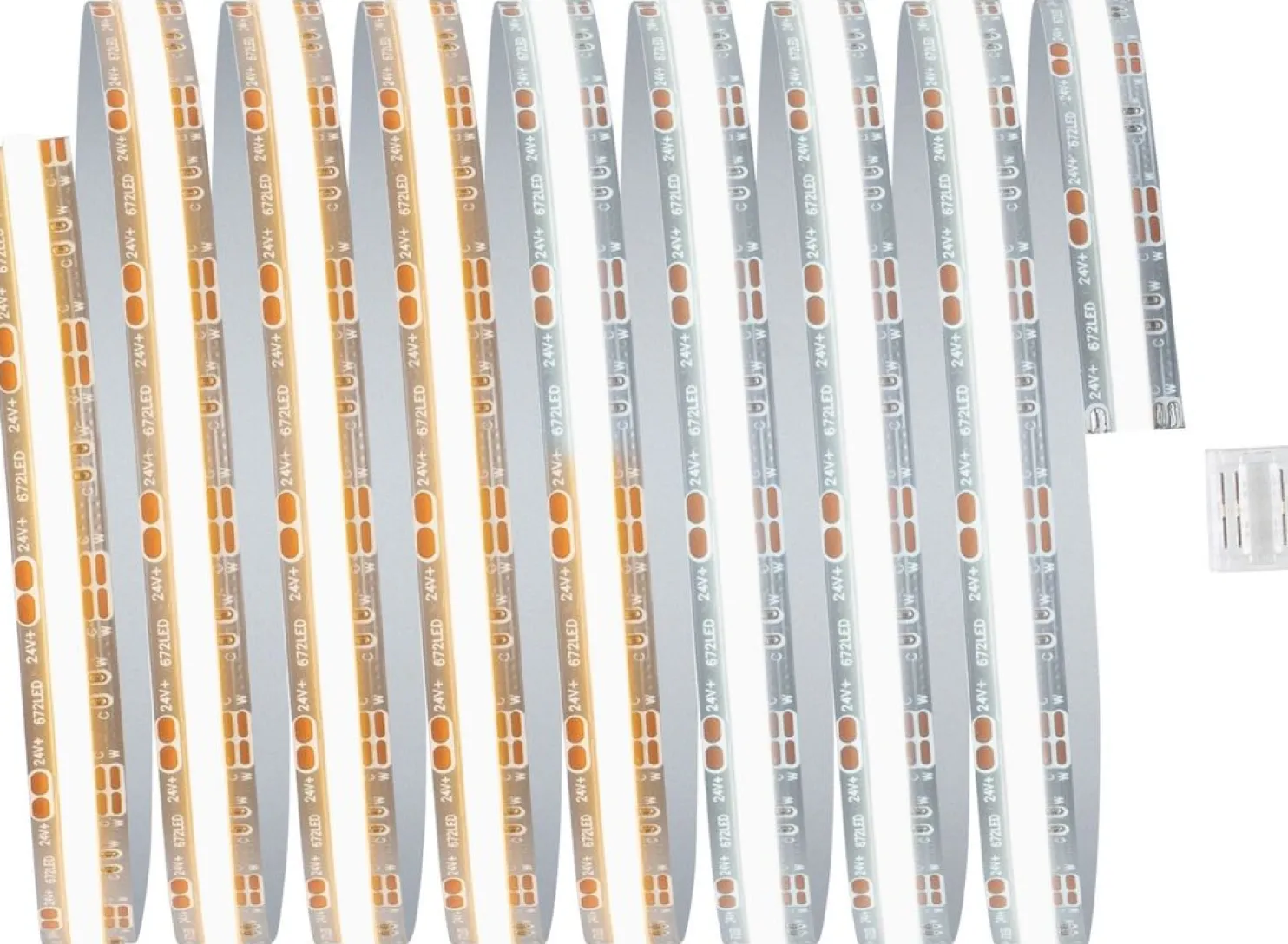LED-valonauha Paulmann MaxLED 1000 Full-Line COB, 2.5m, 23.5W, 1200lm/m, 672LEDs/m, säädettävä värilämpötila