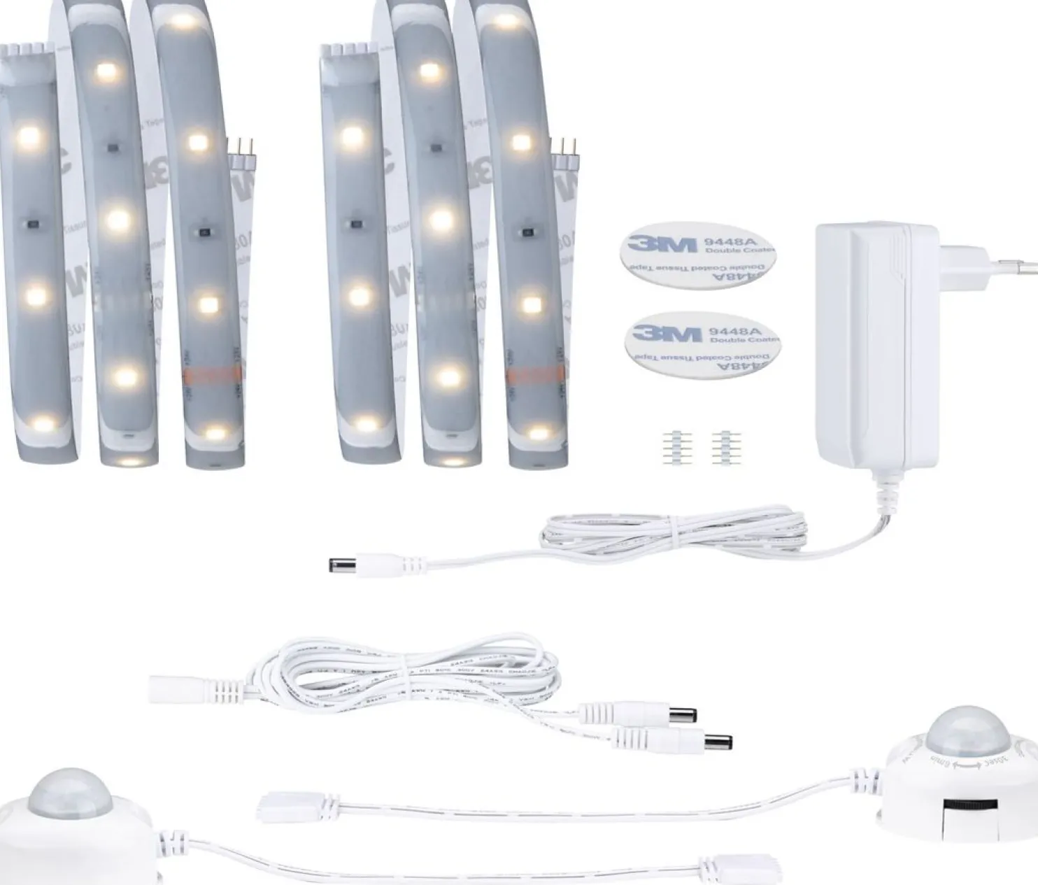 LED-valonauha Paulmann MaxLED 250 Night Comfort, 1m, IP44, 2x4W, 300lm/m, 60LEDs/m, 2700K, 24VA