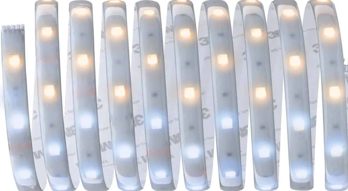 LED-valonauha Paulmann MaxLED 250, aloituspakkaus, IP44, 230lm/m, säädettävä värilämpötila, 24VA, eri kokoja