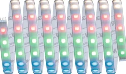 LED-valonauha Paulmann MaxLED 500, Smart Home Zigbee 3.0, aloituspakkaus, 3m, IP44, 27W, 350lm/m, 60LEDs/m, RGBW+, 60VA