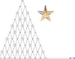 LED-valoverkko Star Trading Star Curtain 120cm, läpinäkyvä