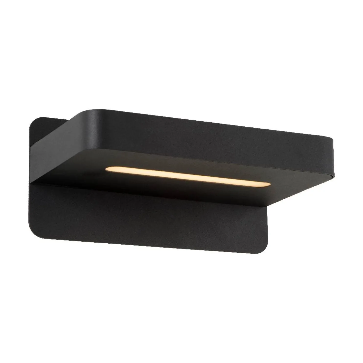 LED-yöpöytävalaisin Lucide Atkin 14x25x11,5cm 5W musta