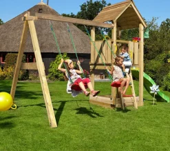 Leikkikeskus Jungle Gym Club ja Swing Module X'tra sis. liukumäen