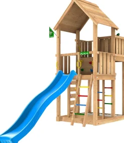 Leikkitorni Jungle Gym Palace 2.1, sininen liukumäki