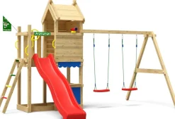Leikkitorni Jungle Gym Resort, 2-Swing Module 200, liukumäki