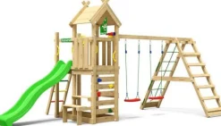 Leikkitorni Jungle Gym Teepee, 2-Climb Module 200, liukumäki