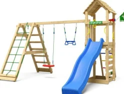 Leikkitornikokonaisuus Jungle Gym Cocoon, 2-Climb Module 200, liukumäki