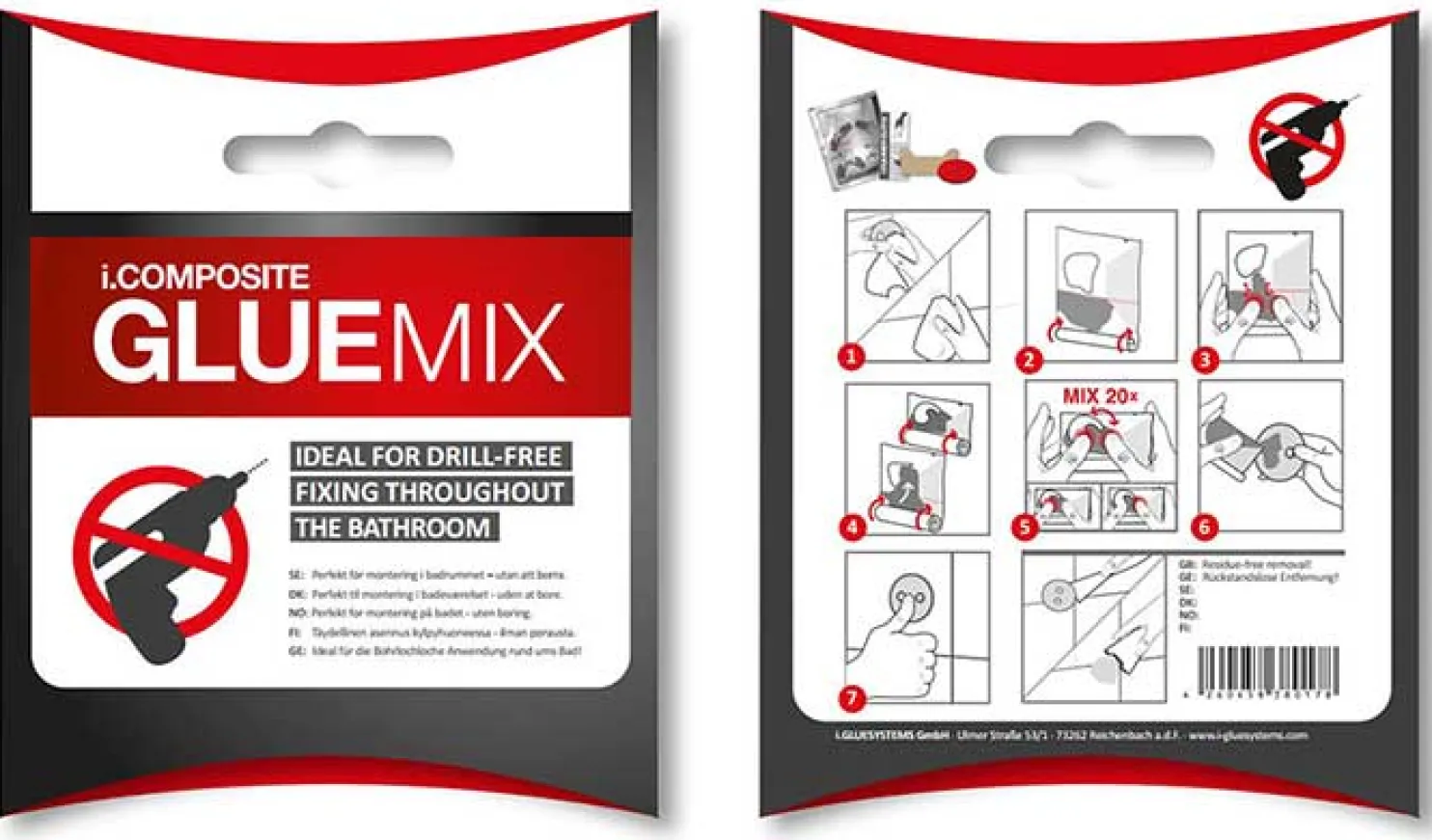 Liima Smedbo iComposite Gluemix Smedbo-tuotteille