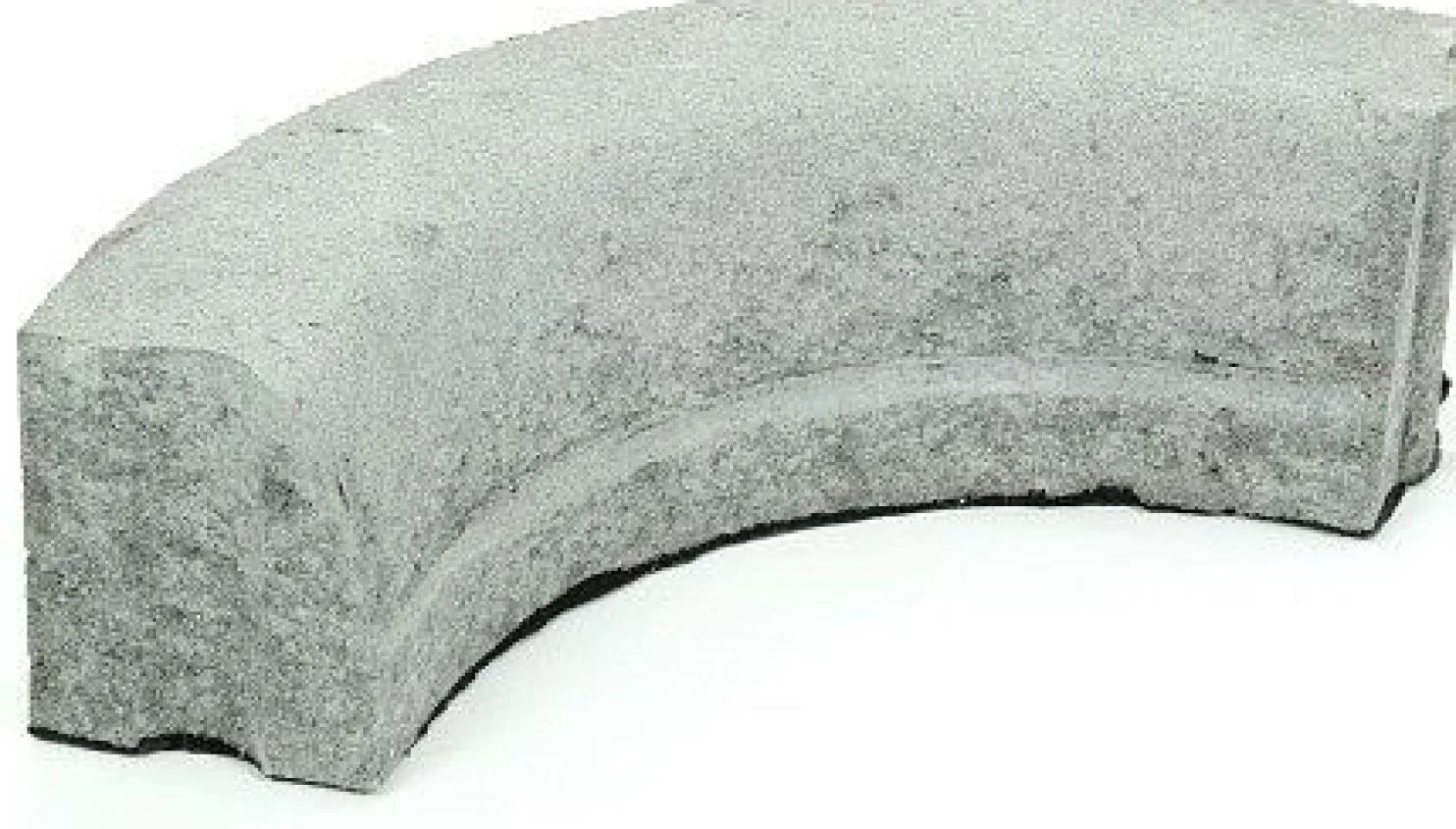 Liimattava reunakivi Rudus kulma R250 kovera 490x130x160 mm sileä harmaa