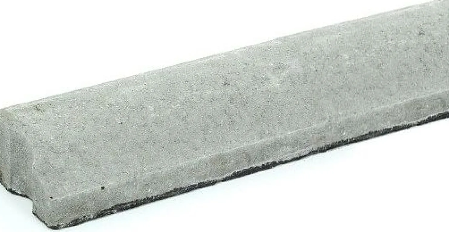 Liimattava reunakivi Rudus suora 1000x130x80 mm sileä harmaa