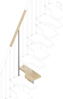 Lisäaskelma Rintal Mini -portaisiin, leveys 61cm
