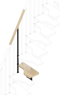 Lisäaskelma Rintal Mini -portaisiin, leveys 61cm