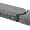 Lohkokansikivi Lakka 480x200x100 mm ja 80x200x100 mm musta