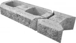 Lohkomuurikivipari Lakka 480x200x100 mm ja 80x200x100 mm harmaa