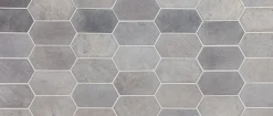Luonnonkivilaatta Qualitystone Picket Light Grey Marble, 100x200mm