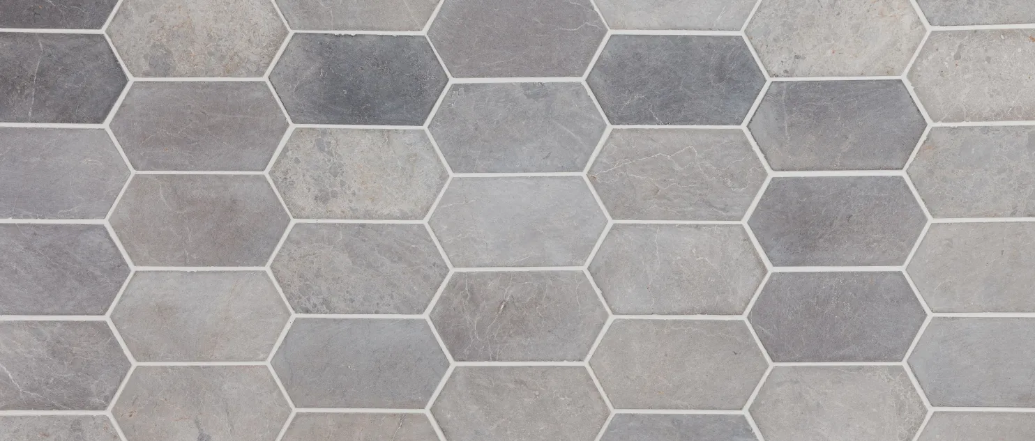 Luonnonkivilaatta Qualitystone Picket Light Grey Marble, 100x200mm