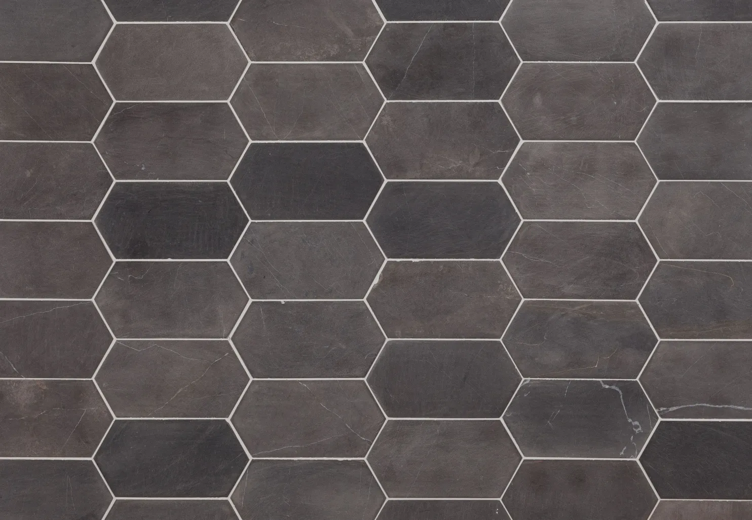 Luonnonkivilaatta Qualitystone Picket Grey Marble, 100x200mm