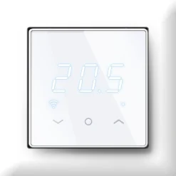 Älytermostaatti pörssisähköohjauksella Etherma ETH-PRO-WIFI, lämpötilan näyttö