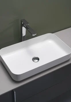 Malja-allas Hafa Edge Smooth 600x350x118 mm lasitettu teräs