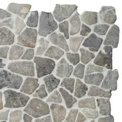 Marmorimosaiikki Qualitystone Mosaic Light Grey Interlock, verkolla, vapaa mitta