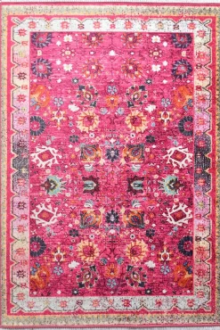 Matto Linento Retro pinkki, eri kokoja