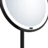 Meikkipeili LED-valolla Beslagsboden ZB625, vapaasti seisova, akkukäyttöinen, mattamusta rst