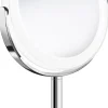 Meikkipeili LED-valolla Smedbo Outline FK447, vapaasti seisova, X1/X7, kiillotettu kromi