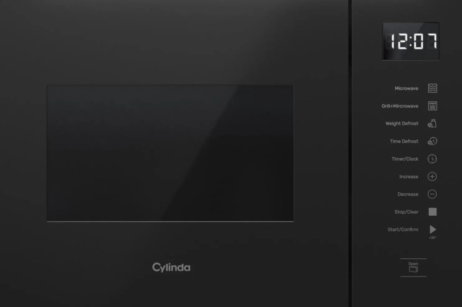 Mikroaaltouuni Cylinda IM5341LRF grillillä, integroitava