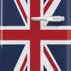 Minijääkaappi Smeg Retro FAB5LDUJ5 Union Jack vasen, 40cm, 34 l, sininen
