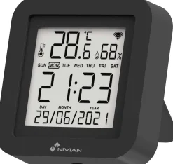 Monitoimilämpöpumppuohjain Celotron Nivian Smart, lämpötilan ja kosteuden mittaus, hälytys, integroitu infrapunakaukosäädin, WiFi