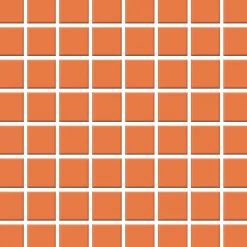 Mosaiikkilaatta Pukkila Color Tangerine, himmeä, sileä, 22x22mm