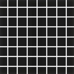 Mosaiikkilaatta Pukkila Color Black, himmeä, sileä, 22x22mm